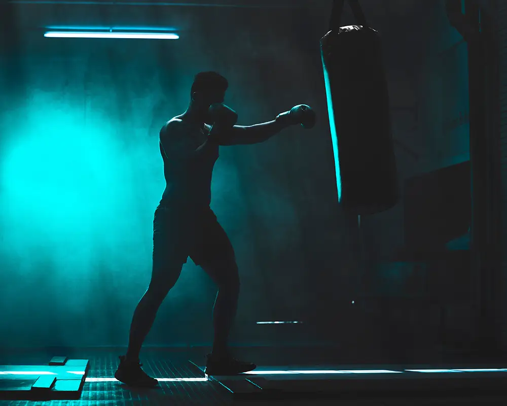 Gants de boxe et équipement de combat — mise en avant gants MMA